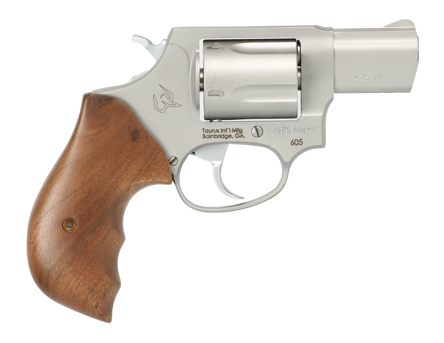 Taurus 605 357 Magnum 2 Inch 5 Round Matte Stainless Steel Walnut Grips - Taurus - 357 Magnum | 38 Special