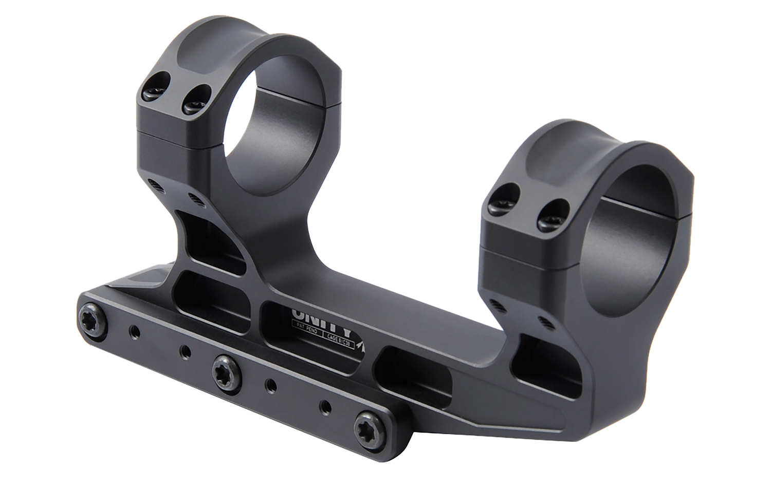 Unity Tactical LLC FSTS34205B Fast LPVO Scope Mount/Ring Combo 34 mm Black Anodized