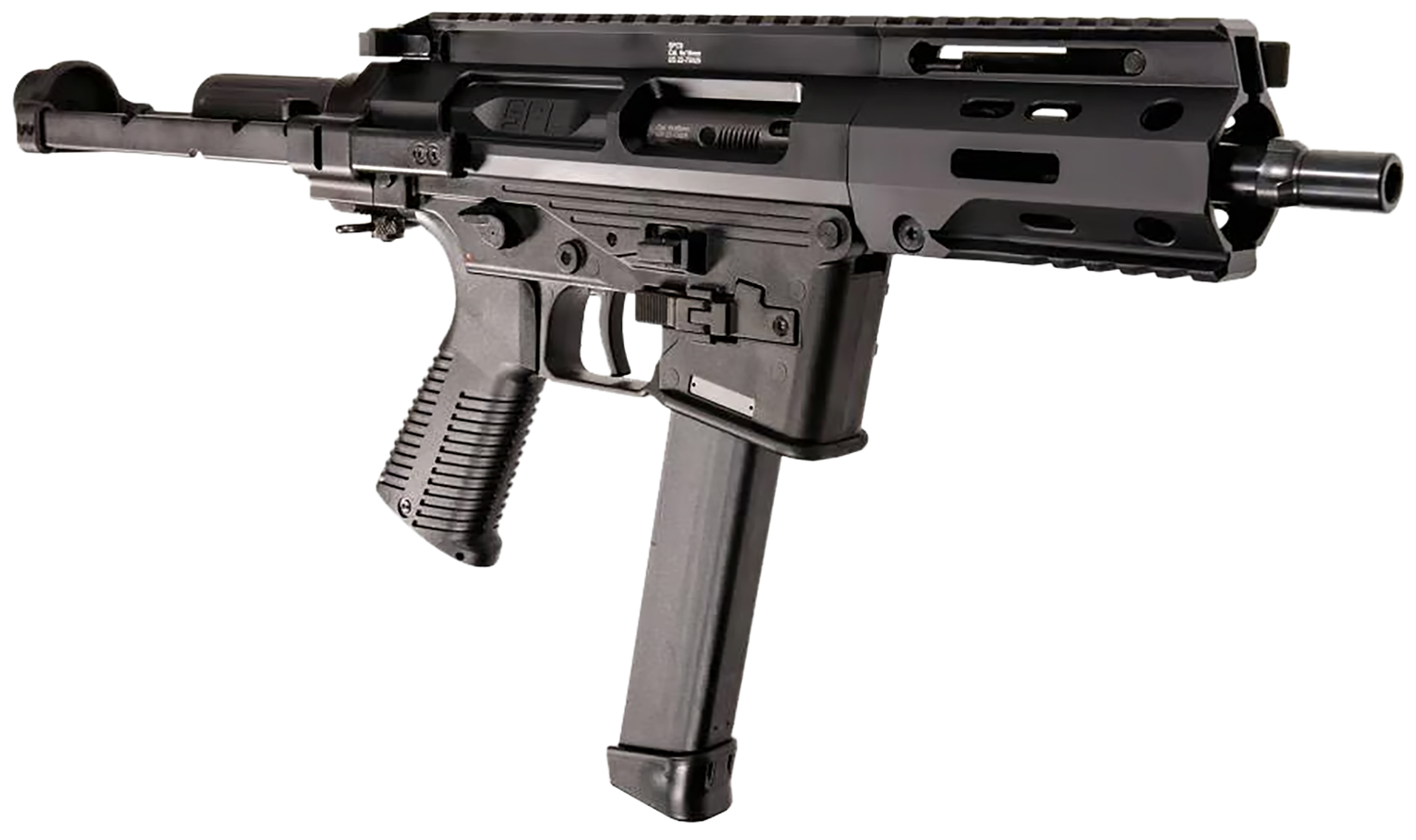 B&T BT500003PDWGTB SPC9 9mm 6.5" Black Brace 33+1 Pistol