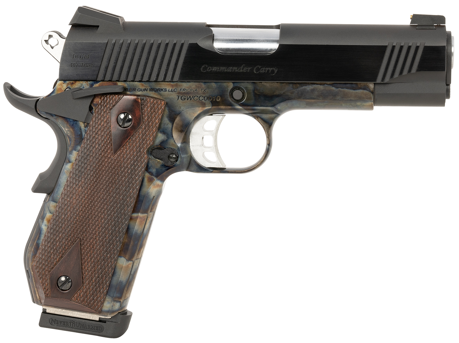 Tyler Gun Works TGWCMCC45 Custom 1911 Commander 45 ACP 7+1 4.25in ...