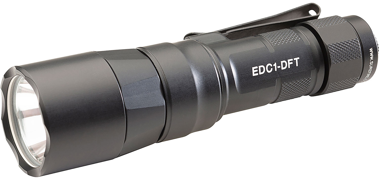 Surefire EDC1DFTBK EDC1-DFT Black Anodized White Led 25/350/650 Lumens