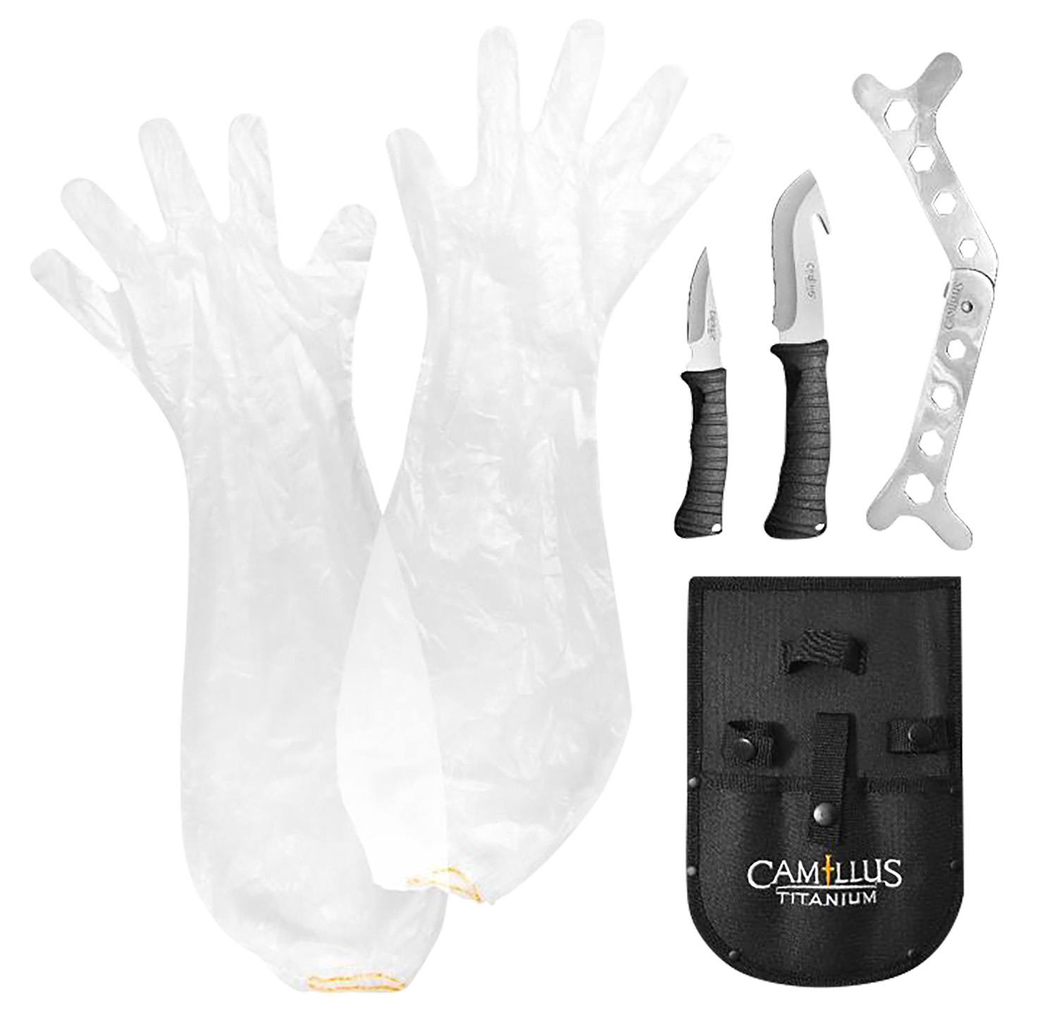 Camillus 19439 Hunting Kit 5-Piece Titanium Nitride Caper/GutHook Set