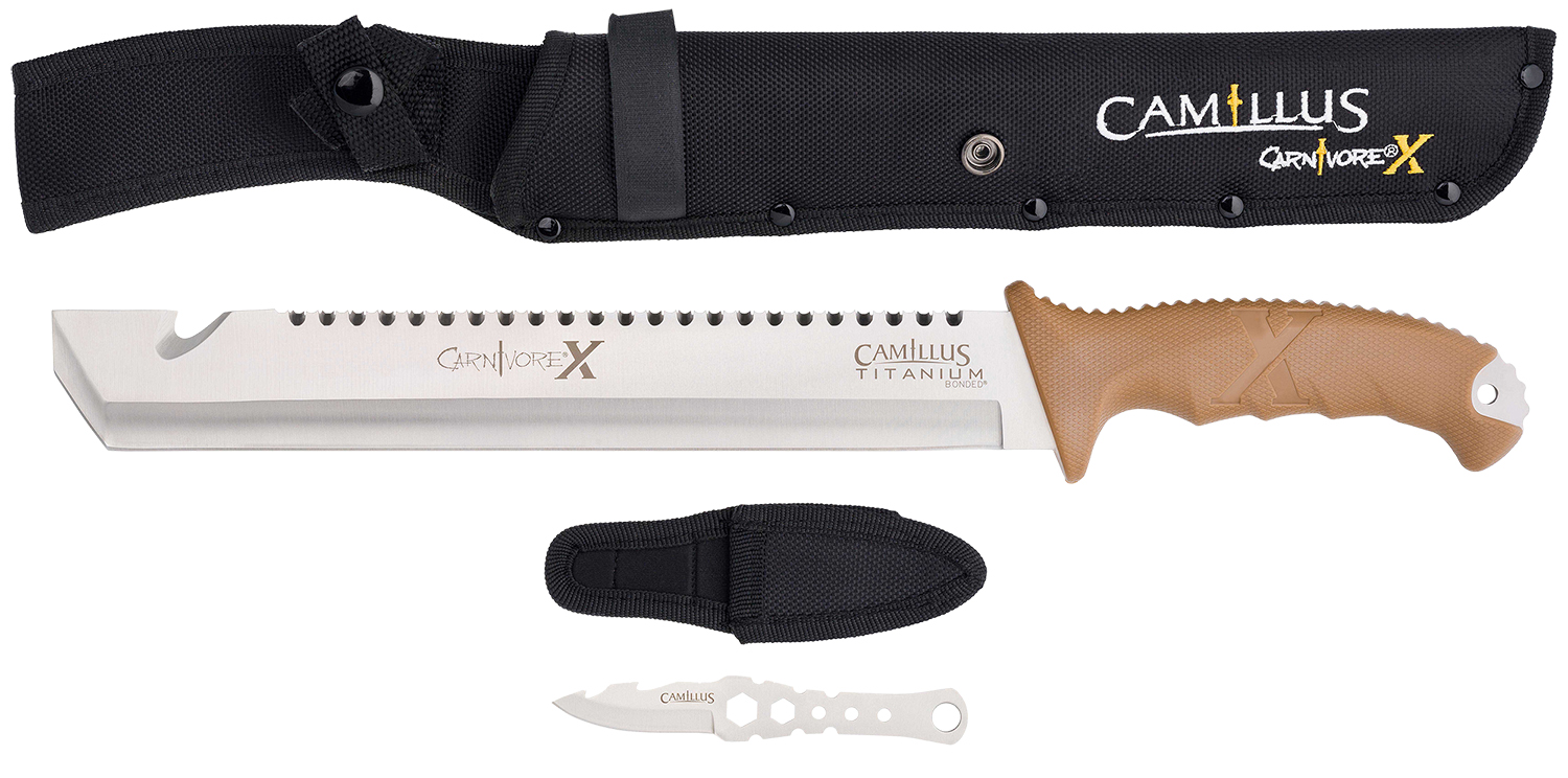 Camillus 19236-003 Carnivore 18" Machete, 12" Ti Bonded Blade, Sheath Included
