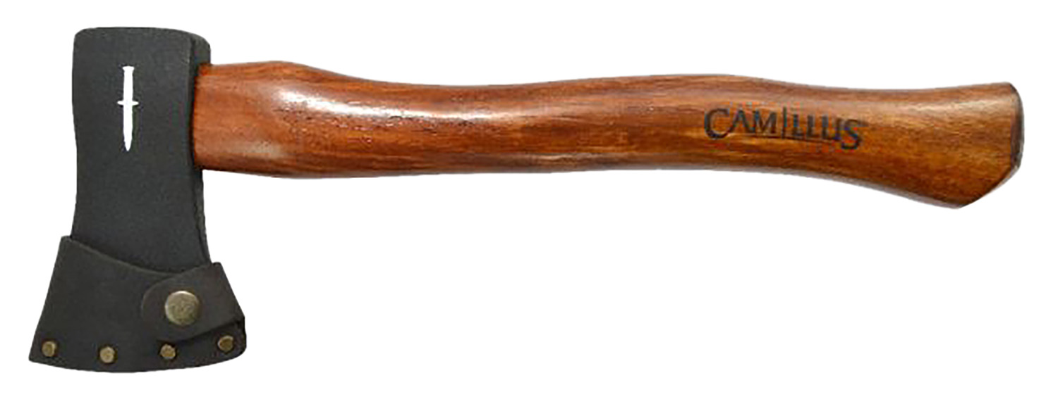 Camillus 19345 16" Hickory Hatchet Carbon Steel Blade with Leather Sheath