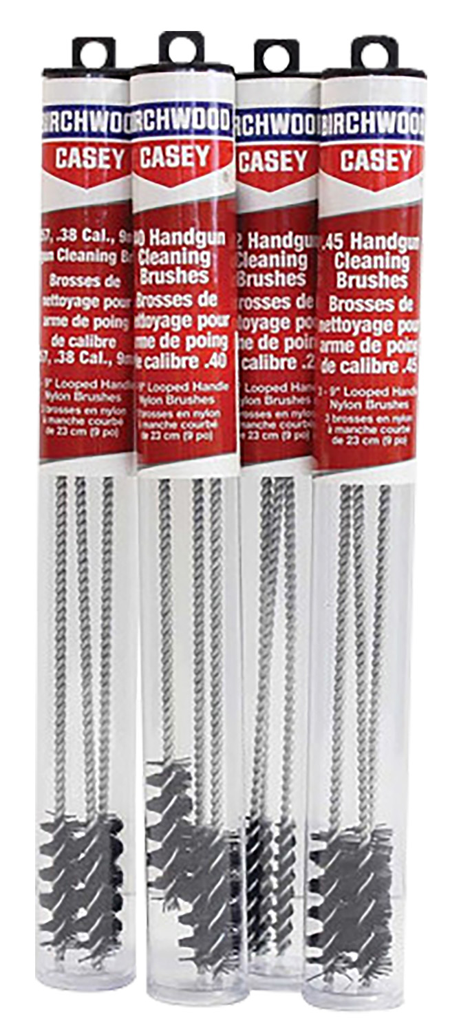Birchwood Casey .45 Cal Looped Handgun Brushes 9" Nylon Bristle 3 Pack - Birchwood Casey - .45