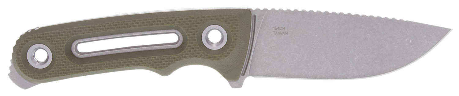 S.O.G SOG17350157 Provider FX 3.75" Fixed Drop Point Plain Stonewashed Cryo CPM 154 SS Blade, Green Textured G10 Handle 