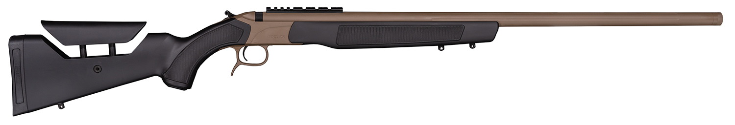 CVA PR3211NM Accura LR-X 50 Cal 209 Primer 30 Flat Dark Earth Nitride Cerakote Fluted Threaded Barrel, Picatinny Rail Receiver, Black Adj Comb Synthetic Stock