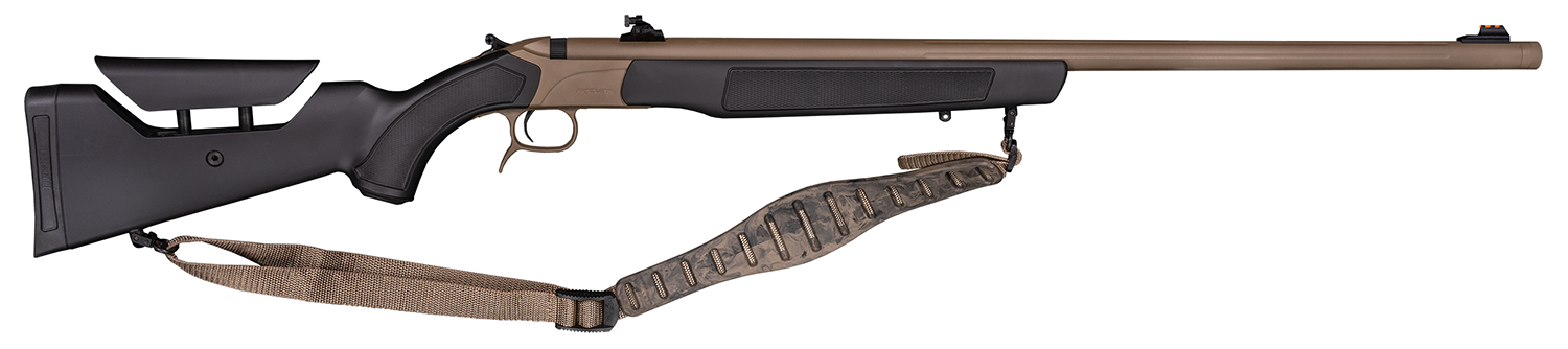 CVA PR3212N Accura LR-X 50 Cal 209 Primer 30 Flat Dark Earth Nitride Cerakote Fluted Threaded Barrel, Picatinny Rail Receiver, Black Adj Comb Synthetic Stock