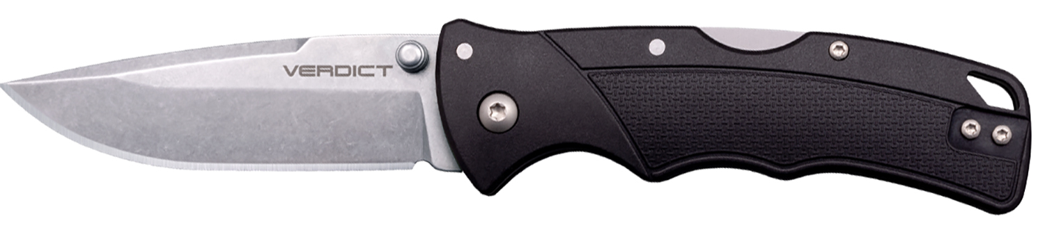 Cold Steel CSFLC3SPSSZ Verdict EDC 3" Tanto Plain Folding 4116 Krupp SS...