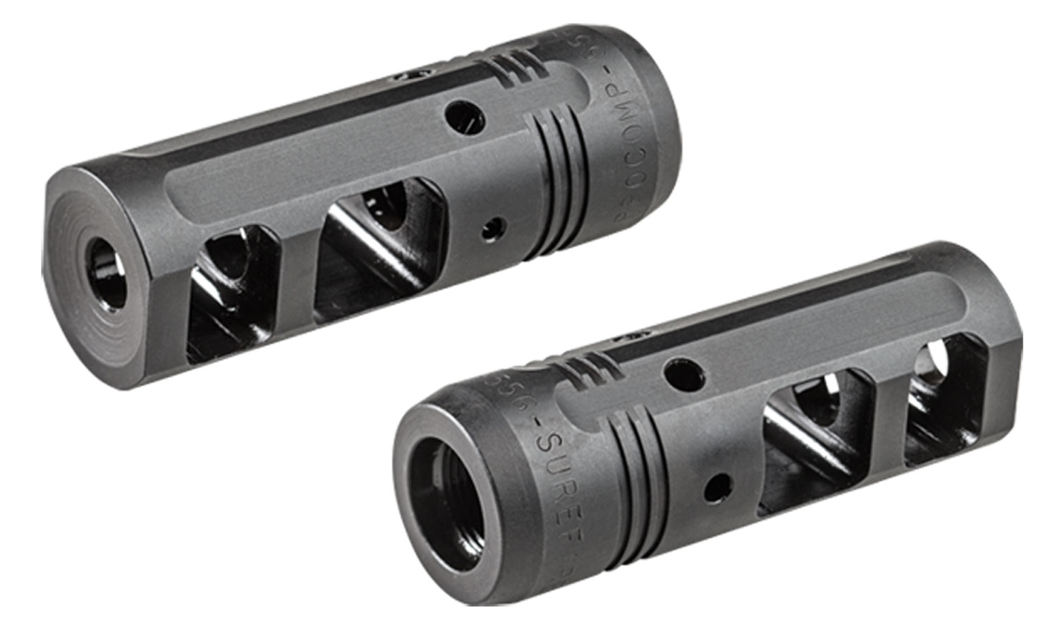SureFire PROCOMP556 ProComp Muzzle Brake Black Nitride Steel with 1/2-28 tpi Threads & 2.50 OAL for 5.56x45mm NATO M16, M4