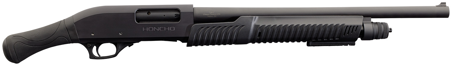 Chiappa Firearms 930.363 Honcho Tactical *CA Compliant 12 Gauge Pump 3 5+1 18.50 Black Steel Barrel, Black Drilled & Tapped Aluminum Receiver, Black Birds Head Polymer Grip