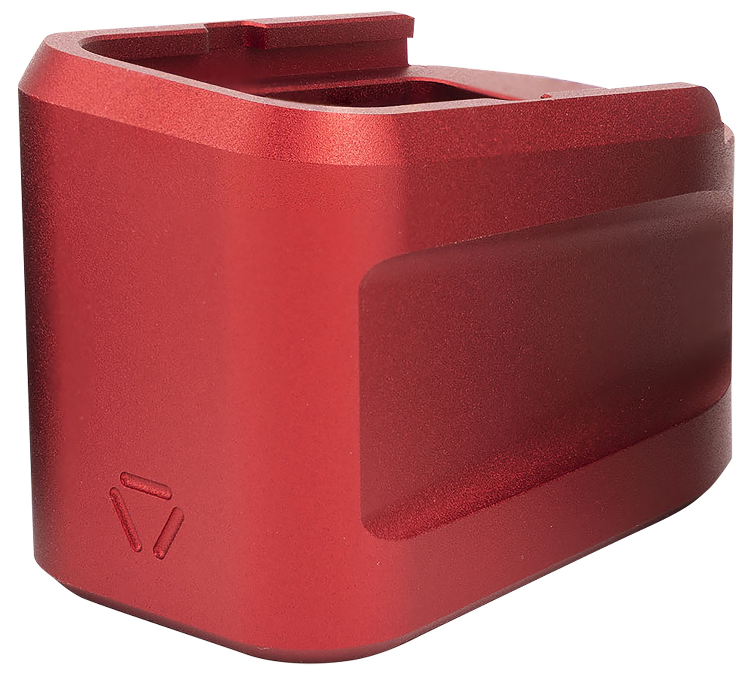 Strike Industries EMPALG19Red Extended Mag Plate Fits Glock G19 Red 6061 T-6 Aluminum