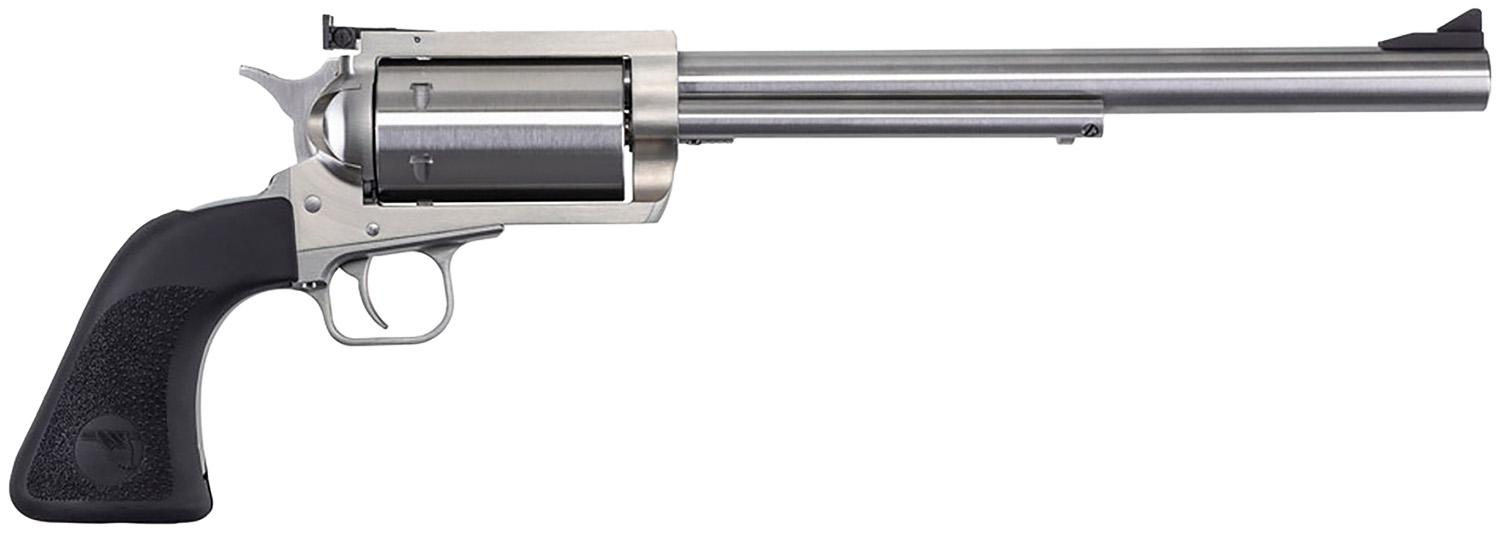 Magnum Research BFR30306 BFR  Extra Large 30-30 Win 6 Shot 10" Brushed Stainless Steel Barrel & Cylinder, Stainless Steel Frame, Black Hogue Rubber Grip, Exposed Hammer