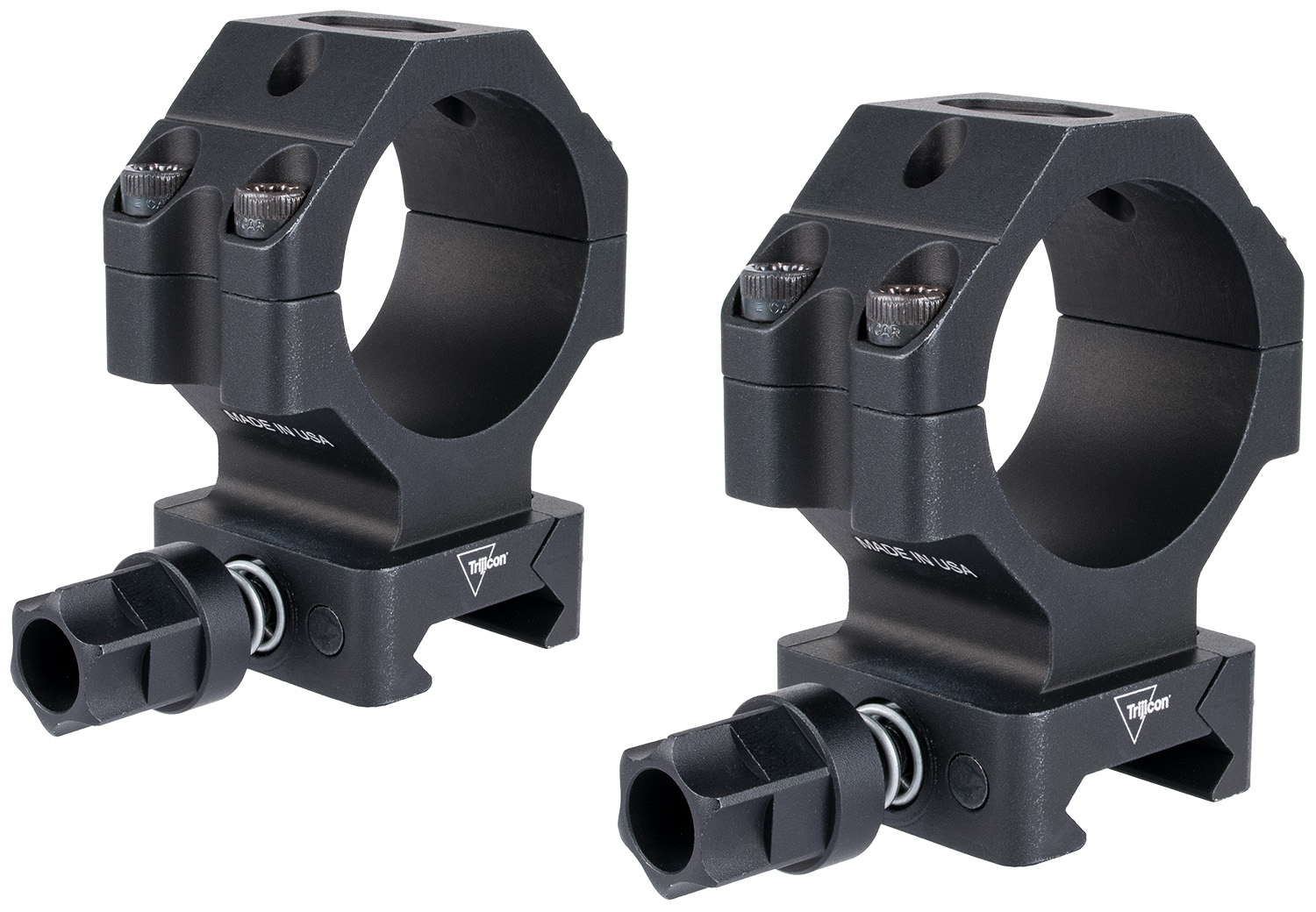 Trijicon AC22074 Scope Rings With Q-LOC Technology Matte Black 35mm High