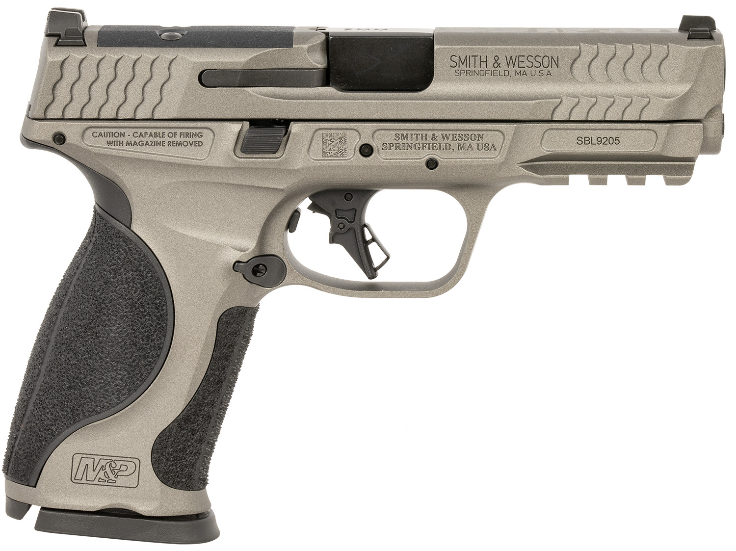 Smith & Wesson 14161 M&P M2.0  Full Size Frame 9mm Luger 10+1 4.63" Black Steel Barrel, Gray Optic Cut/Serrated Steel Slide, Gray Aluminum Frame w/Picatinny Rail, Black Polymer Grip