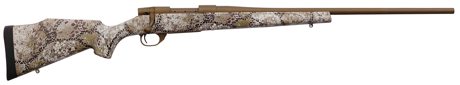 Weatherby VAP65PPR4T Vanguard Badlands 6.5 PRC 3+1 24"  Burnt Bronze Cerakote #2 Threaded Barrel, Drilled & Tapped Steel Receiver, Badlands Approach Camo Monte Carlo w/Raised Comb Synthetic Stock