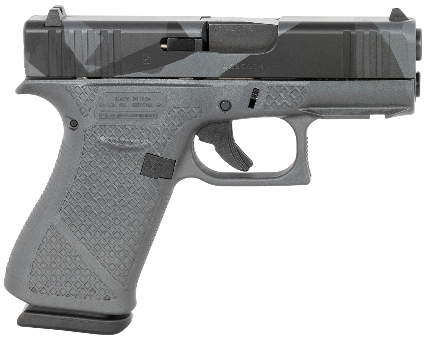Glock G43X Semi-Automatic Pistol 9mm Luger 3.41" Barrel