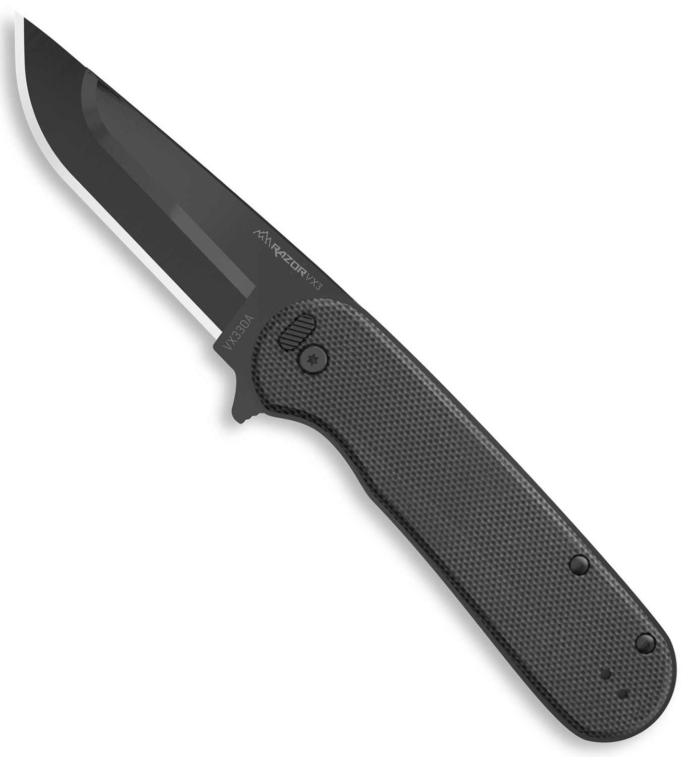 Outdoor Edge VX330A Razor VX3 3" Drop Point Blade Green G10 Handle