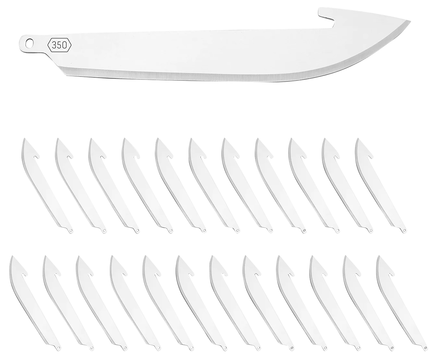 Outdoor Edge Rr3524 Replacement Blades 350 24 Blades, Drop Point 3.50" 420J2 SS Blade