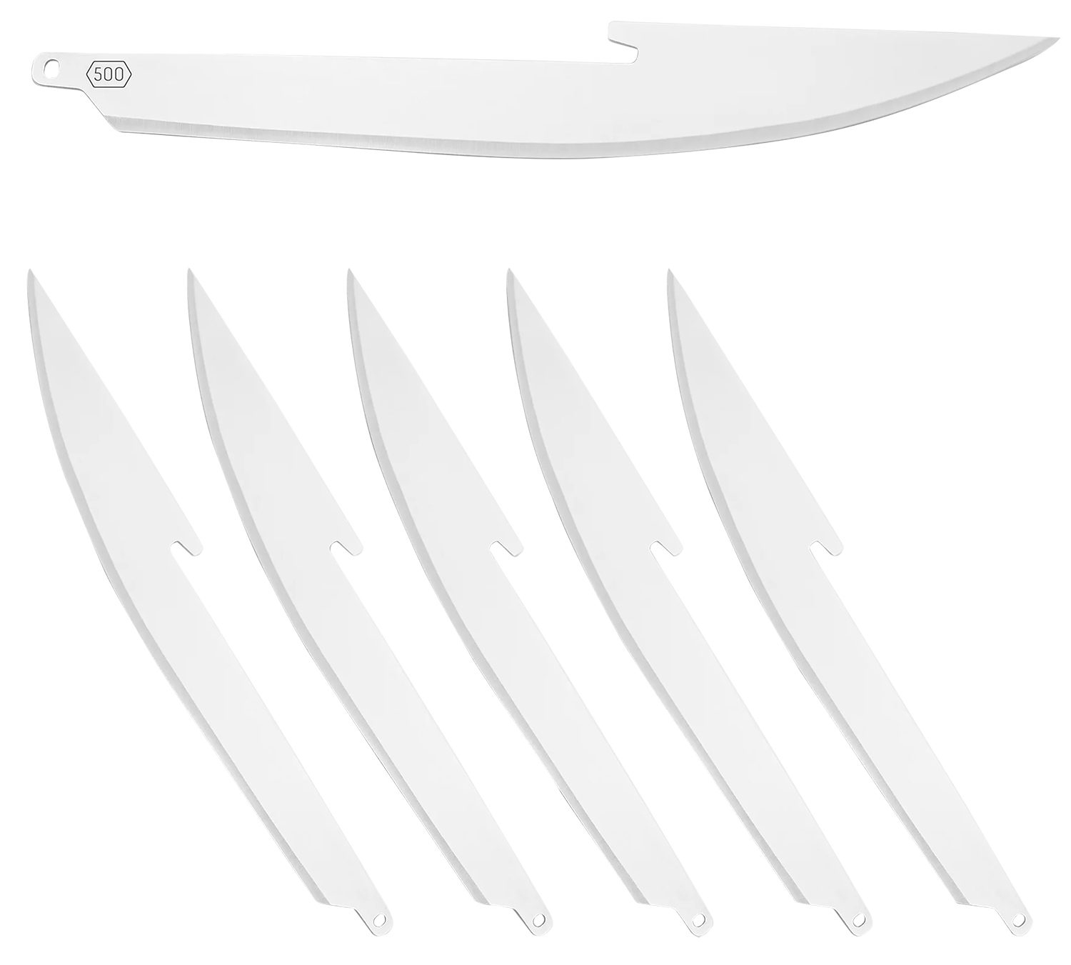 Outdoor Edge Rr506 Replacement Blades 500 6 Blades, Boning/Fillet 5" 420J2 SS Blade