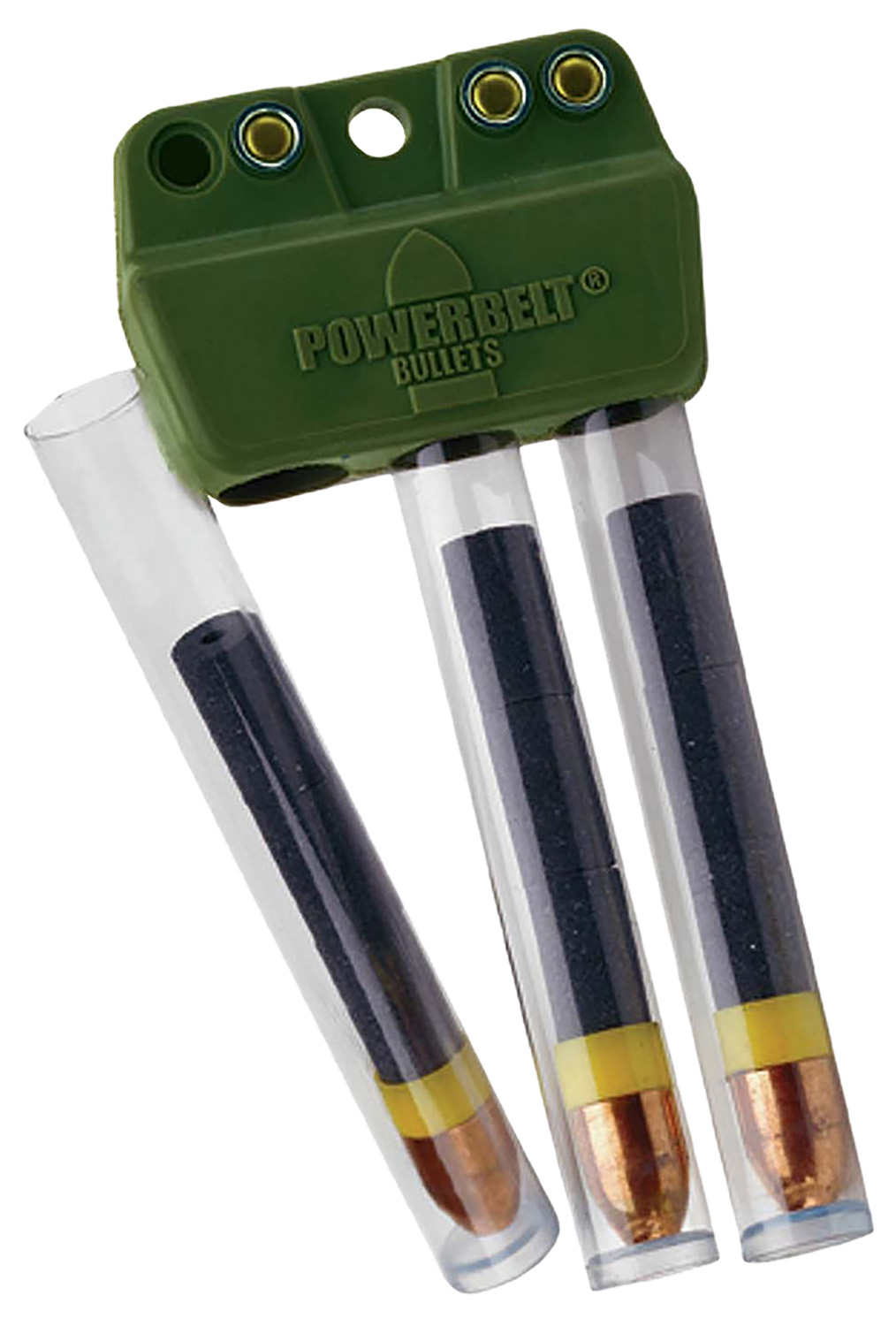 PowerBelt Bullets AC1501 SpeedClip Loader  50 Cal Green Plastic Capacity 3