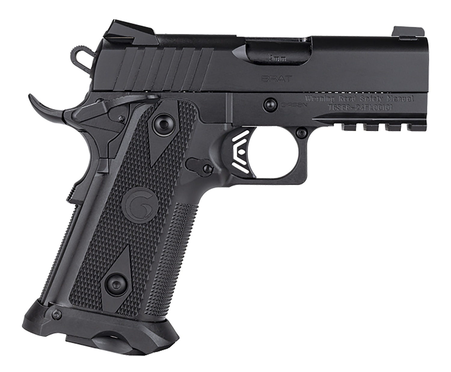 Girsan 395035 Witness2311  9mm Luger 17+1 3.40" Black Steel Barrel, Black Serrated Steel Slide, Black Polymer Frame w/Beavertail & Picatinny Rail, Black Checkered Polymer Grip, Ambidextrous