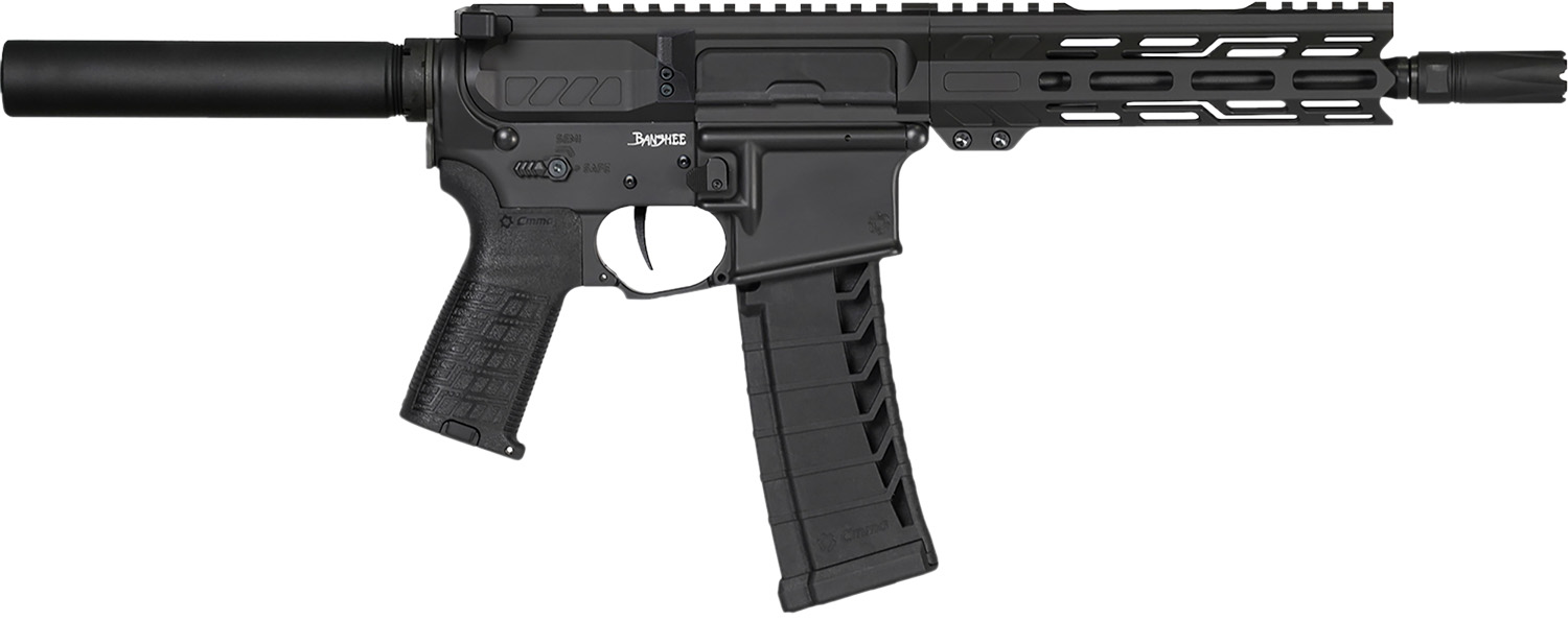 CMMG Banshee Mk4 .22LR 9in 25rd Armor Black Semi-Auto Pistol (22AC40F-AB)
