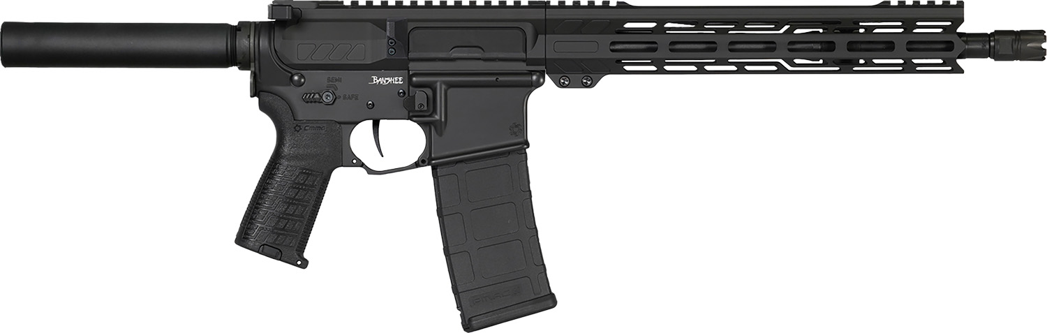 CMMG 55AED0AAB Banshee Mk4 5.56 10.5" AR Pistol, 30+1, Black