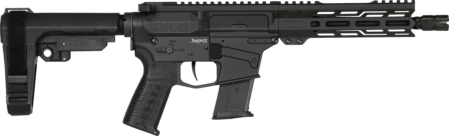CMMG Banshee MK57 5.7x28mm 8" 20rd Armor Black Pistol w/Ripbrace 57A340F-AB