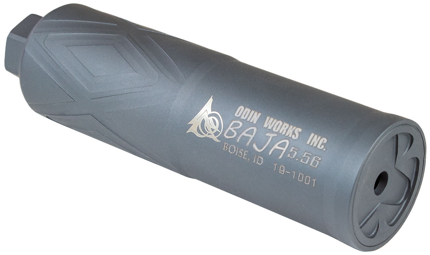 ODIN BAJA 5.56 Suppressor: Direct Thread, 5.5" Length, 1.5" Diameter, 13oz Weight