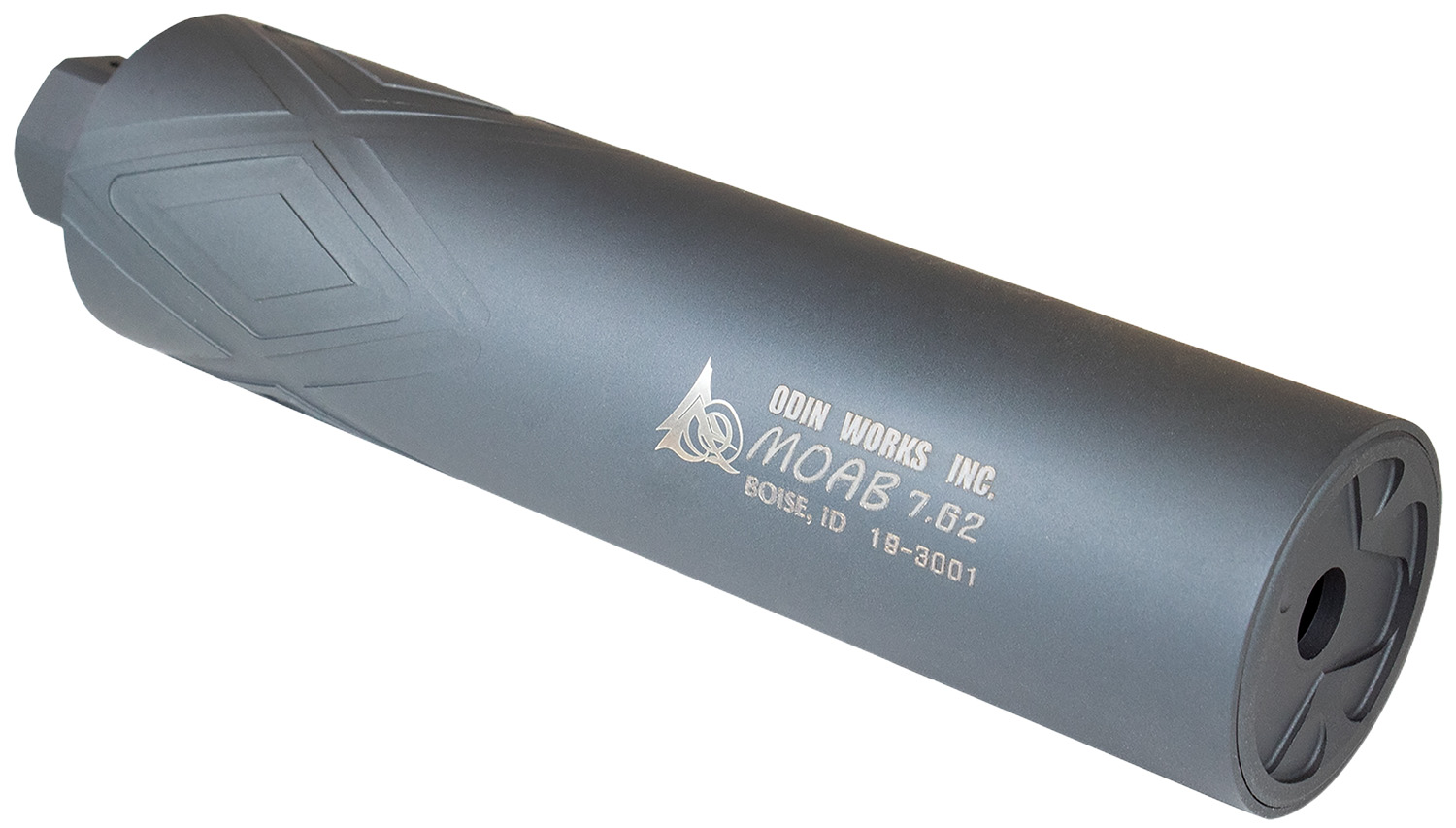 Odin Works MOAB 762 Suppressor: 7.62 Caliber, 7" Length, 1.625" Diameter, 17.5oz Weight