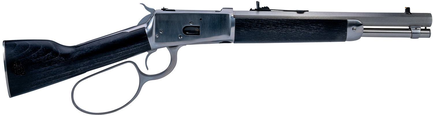 Heritage Mfg RH9235712F9 92 Ranch Hand 38 Special +P 357 Mag 5+1 12" Stainless Octagon Barrel, Stainless Steel Receiver, Black Fixed Wood Stock