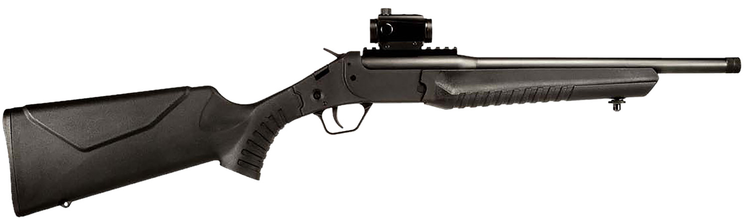 Rossi LWC300BBKRD LWC w/Optic 300 Blackout 1rd 16.50" Black Oxide Threaded Barrel, Black Picatinny Rail Steel Receiver, Black Fixed Synthetic Stock, Crimson Trace CTS103 Red Dot