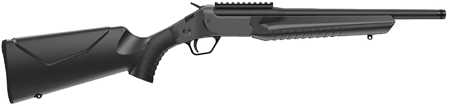 Rossi LWC357MBK LWC  357 Mag 1rd 16.50" Black Oxide Threaded Barrel, Black Picatinny Rail Steel Receiver, Black Fixed Synthetic Stock