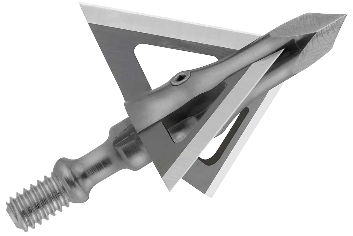 Muzzy 290 Trocar Broadhead 3-Blade Trocar Tip Solid Stainless Steel Ferrule Blades 100 Gr/3 Per Pack