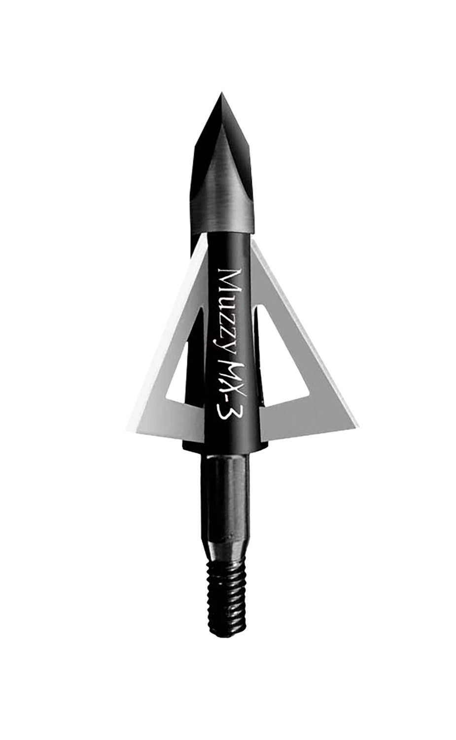 Muzzy MX-3 Broadhead 100gr, 3-Pack, 1.25" Cut Diameter, Trocar Tip, 0.025" Blade Thickness, 225MX33