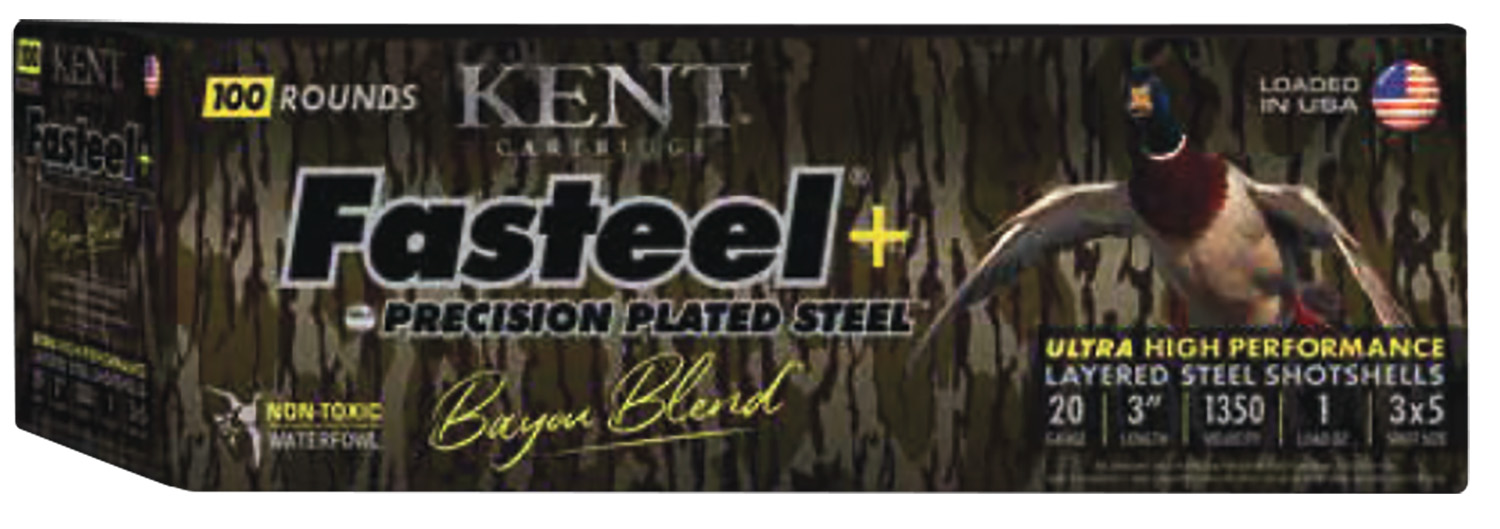 Kent CC203FSP283X5 Fasteel+ 20 Gauge 3" 1oz 3x5 1350fps 100/Box