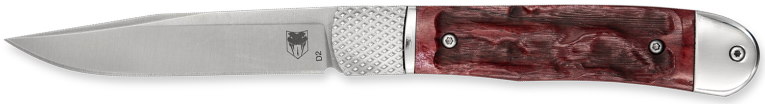 CobraTec Knives CTTHRRED Trapper Hidden Release 3.12” Flip Open Drop... - CobraTec Knives - DROP POINT for sale at TheGunDock