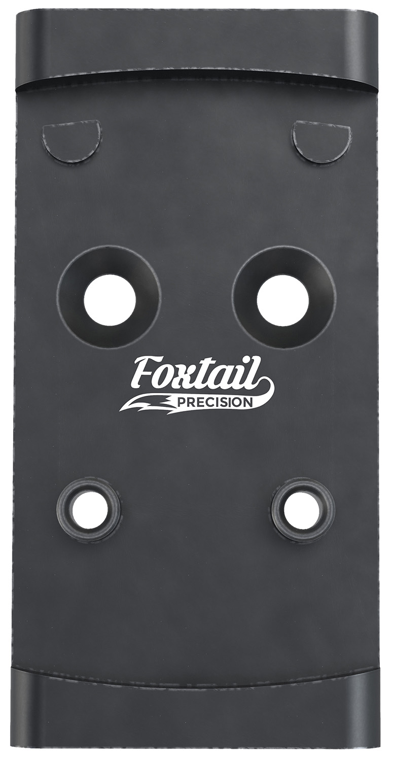 Foxtail Precision 100010 Adapter Plate  Black Anodized Aluminum, Compatible w/Glock MOS, Holosun 407K/507K/EPS Carry Pattern Footprint Mount