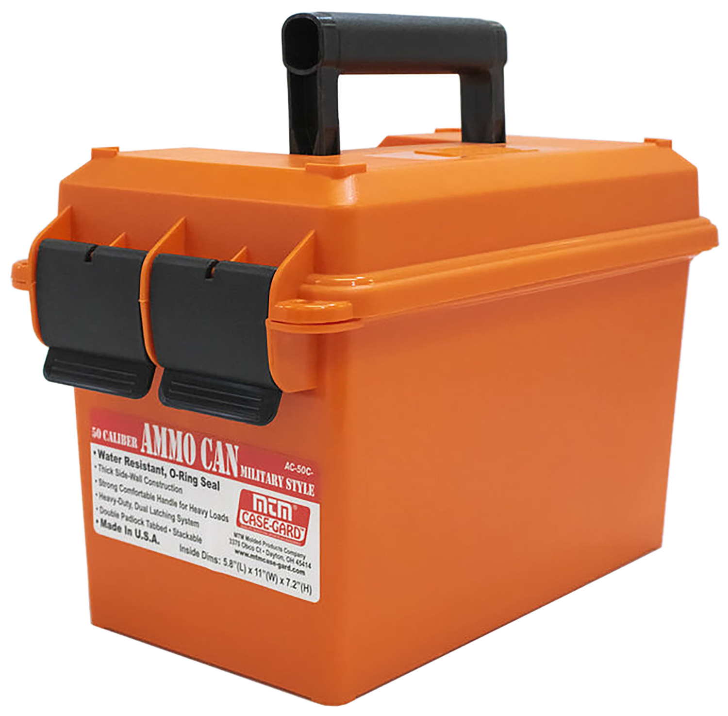 MTM Case-Gard AC50C35 Ammo Can 50 Caliber Polypropylene Heavy-Duty