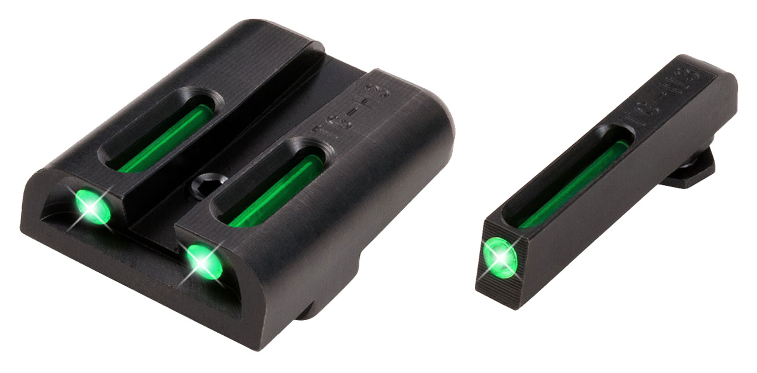 TRUGLO Brite-Site TFO Glock High Tritium/Fiber-Optic Sights (Green)