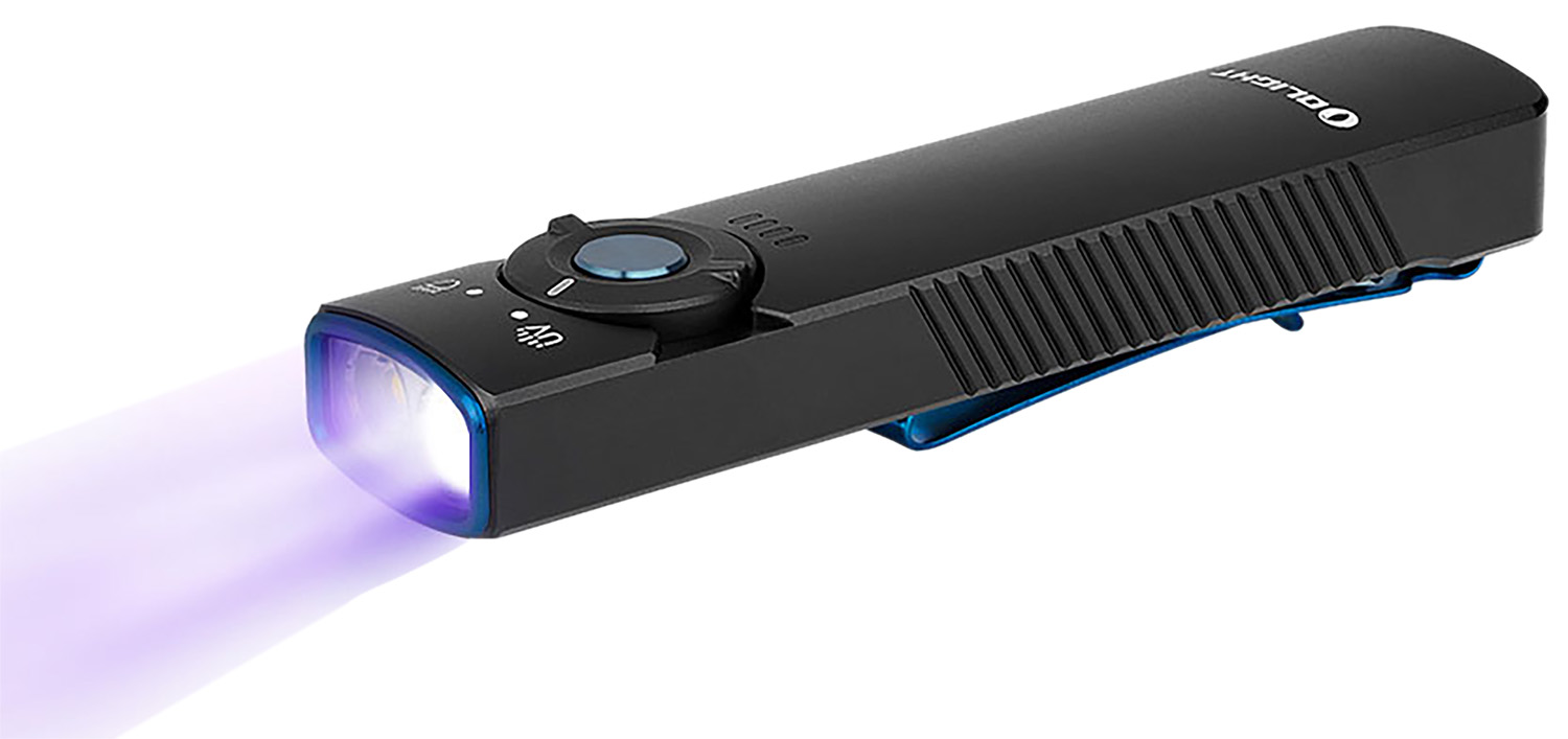 Olight ARKFELDUVBKCW Arkfeld UV Black 1000 Lumens LED Flashlight IPX7