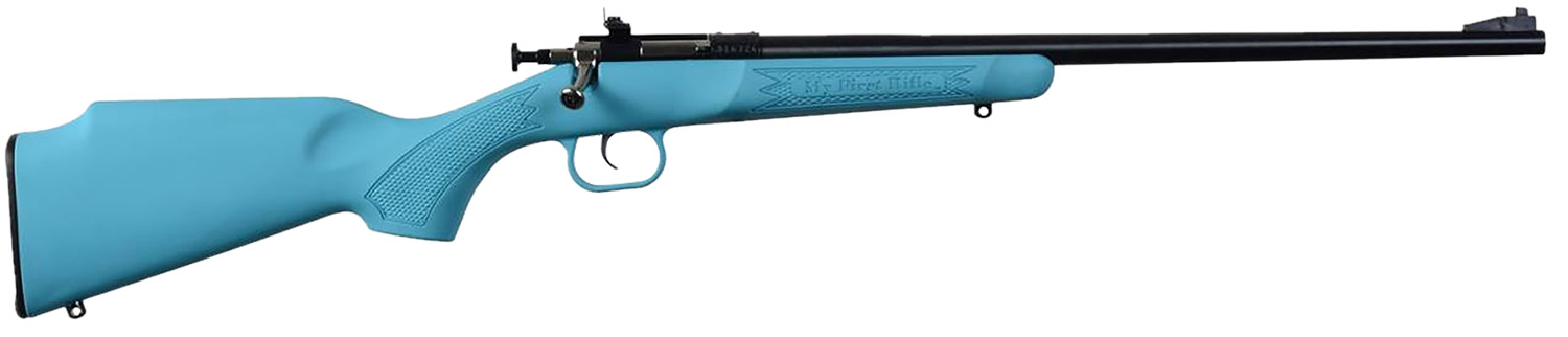 Crickett KSA302 My First Rifle  22 S/L/LR Single Shot 16.10 Blued Barrel & Receiver, Blue Synthetic Fixed Stock