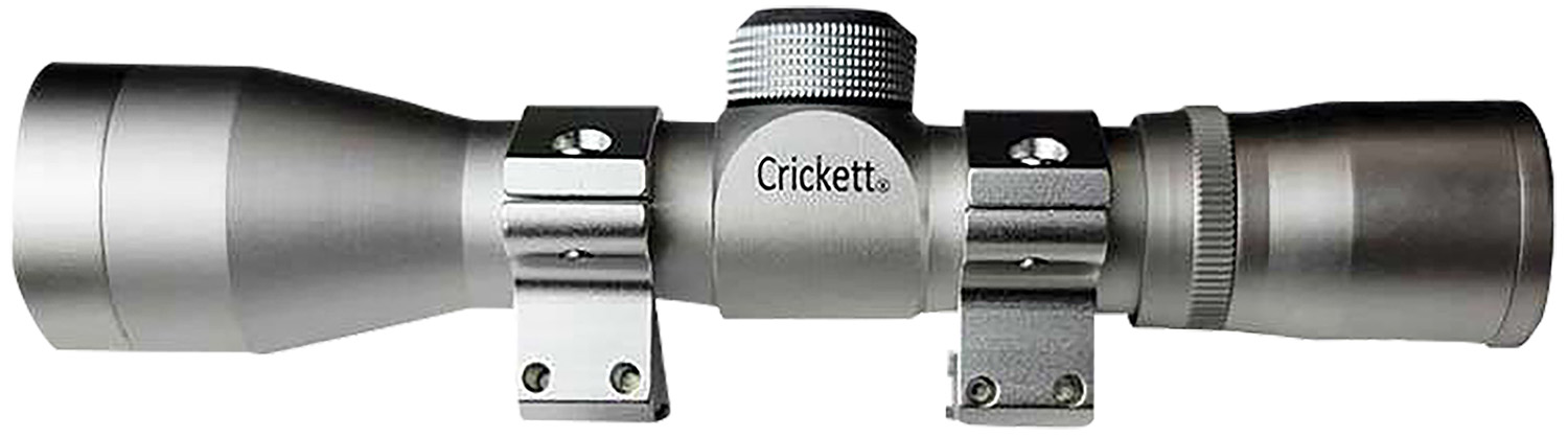 Crickett KSA054S Compact Silver 4x32mm Scope with Rings