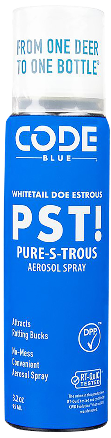 Code Blue Doe PST! Pure-S-Trous Estrous Aerosol Spray 3.2 oz - Code Blue - DEER