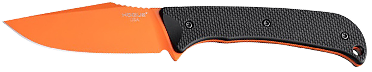 Hogue 35864 Extrak 3.30" Fixed Blade CPM M4, Orange Cerakote, G10 Handle
