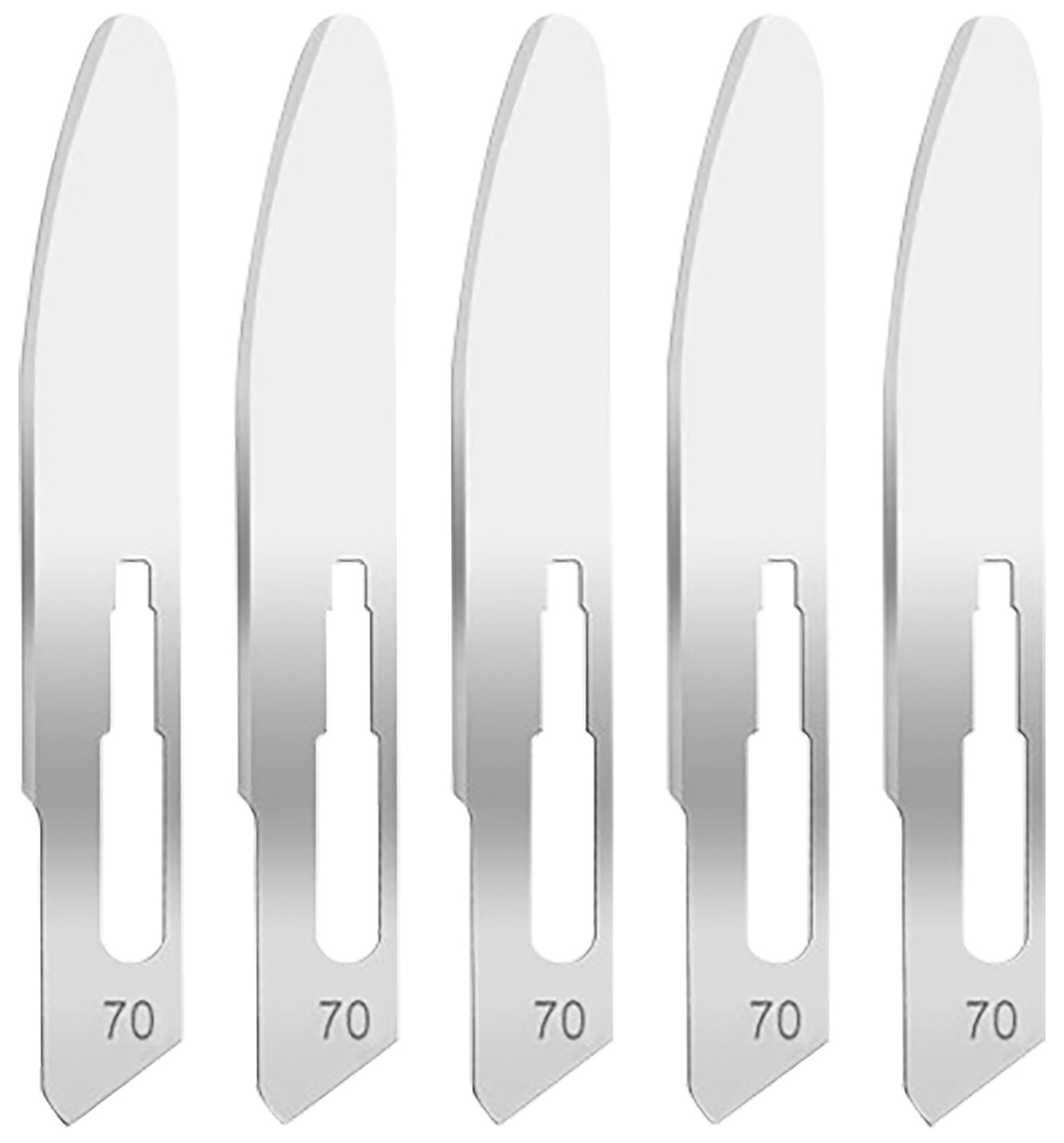 Hogue 35887 Expel Replacement Blades High Carbon Steel Blade #70 5 Blades