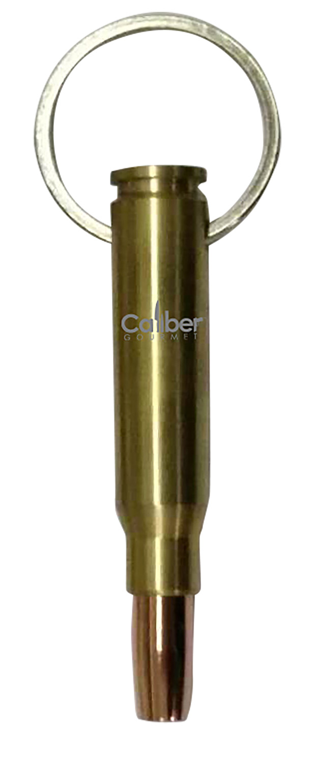Caliber Gourmet CBGDB104020 Gold Fired Shell Casing Keychain Opener/Whistle