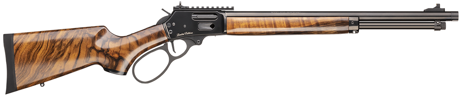 Smith & Wesson 14079 1854  44 Rem Mag 9+1 19.25" Black PVD Threaded Barrel, Black PVD Picatinny Rail Stainless Steel Receiver, Fixed Satin Walnut Stock, Large Loop
