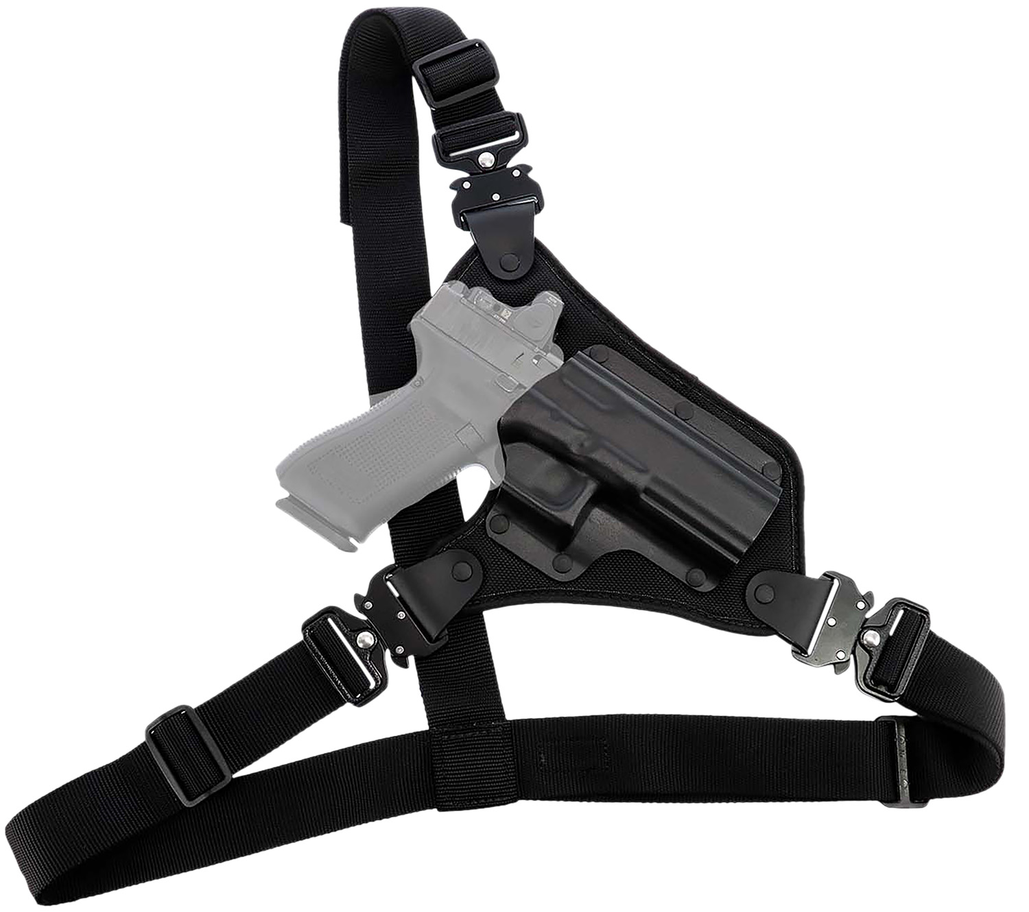 Galco HR872RB Chest Holster Black Kydex/Nylon for Glock 17 Gen 3-5